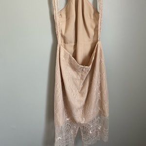 Light brown lace dress